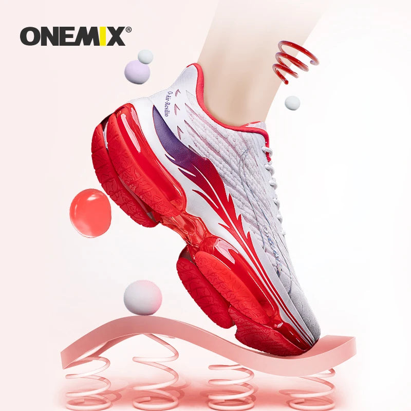 ONEMIX Air Cushion Running Shoes / Lightweight Mesh / Surface Breathable / Sneakers Outdoor / Fitness Sport Shoes