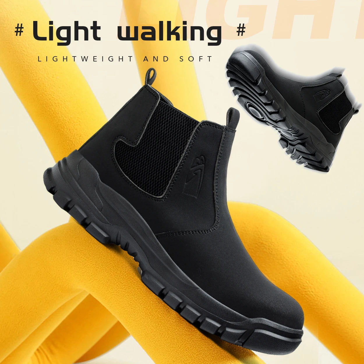 Work Boots Indestructible Water-Proof Safety Shoes