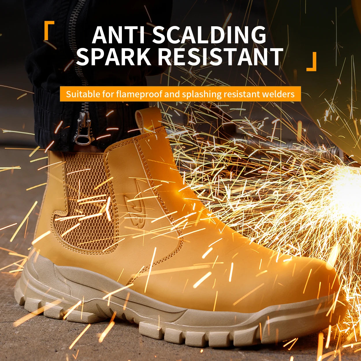 Work Boots Indestructible Water-Proof Safety Shoes