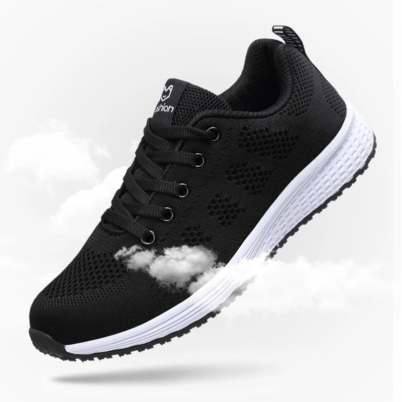 Breathable Women Running Shoes / Lightweight Anti-slip Female Sports Shoes