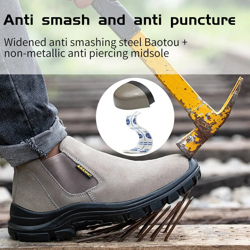 Safety Shoes Man / Work Shoes /  Lightweight Soft / Industrial Protection