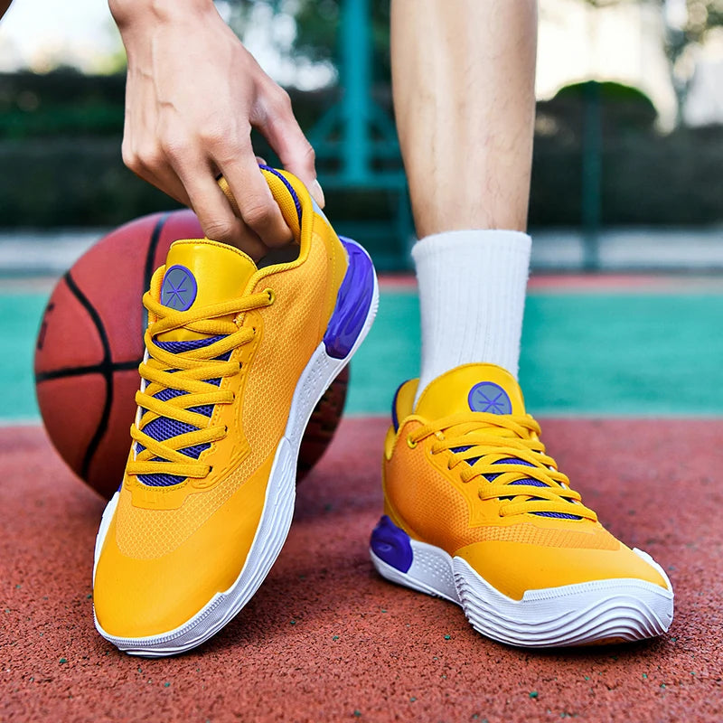 All City 12 Basketball Shoes / Man Brand Designer Sports Training Shoes / Outdoor Sneakers Man Mesh Wear Resistant Non-slip Lace-up