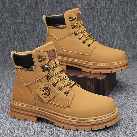 Lace-UP High Quality Shoes /  Work Safety Mid-top