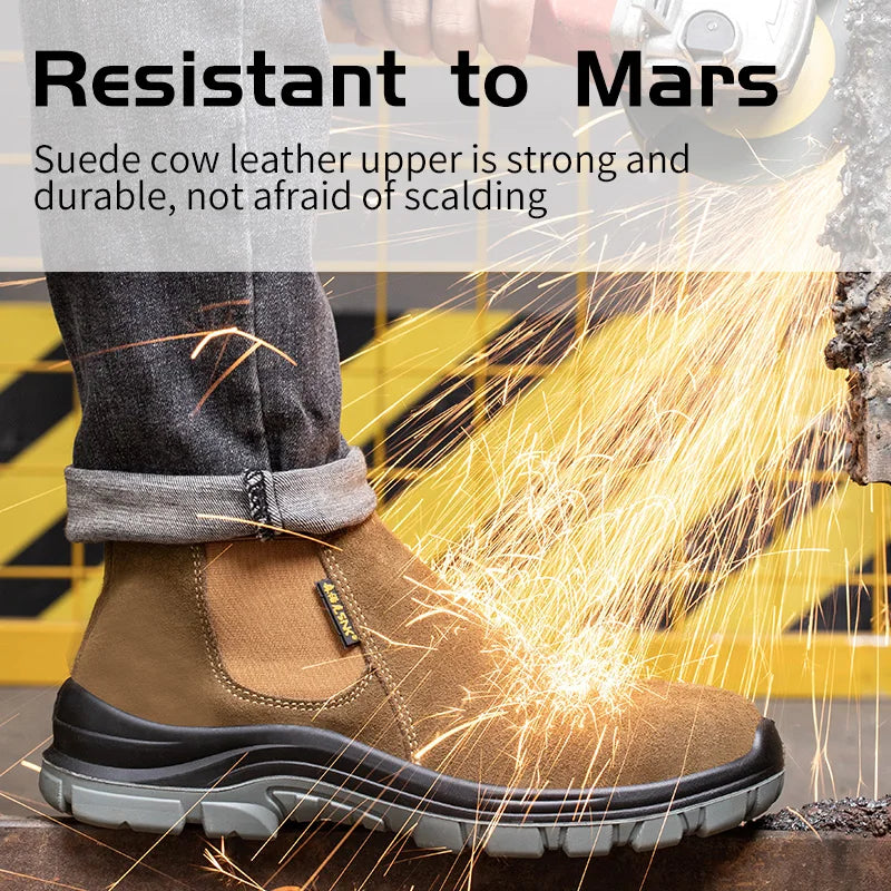 Safety Shoes Man / Work Shoes /  Lightweight Soft / Industrial Protection