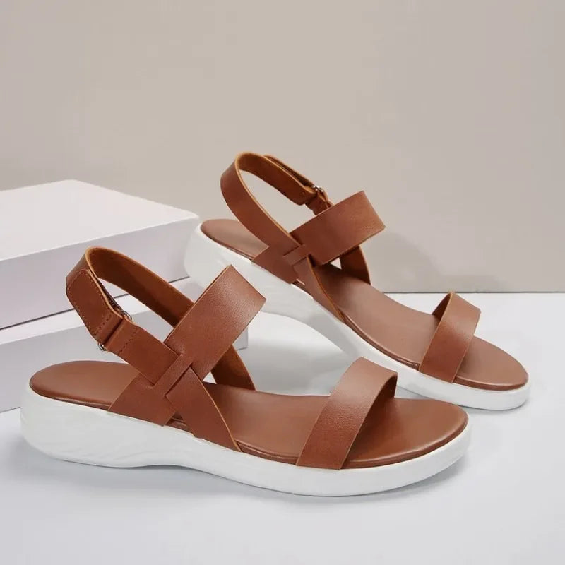 Women's Knit Elastic Cloth Wedge Sandals / Slip on Lightweight Walking Sandals / Women Plus Size Comfortable Summer Shoes