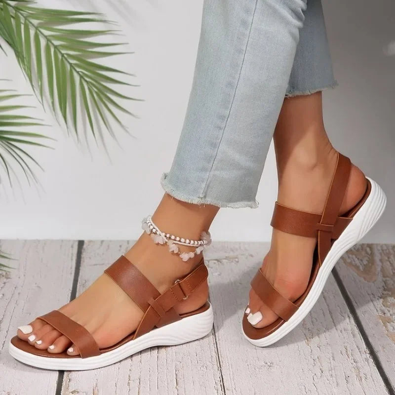 Women's Knit Elastic Cloth Wedge Sandals / Slip on Lightweight Walking Sandals / Women Plus Size Comfortable Summer Shoes