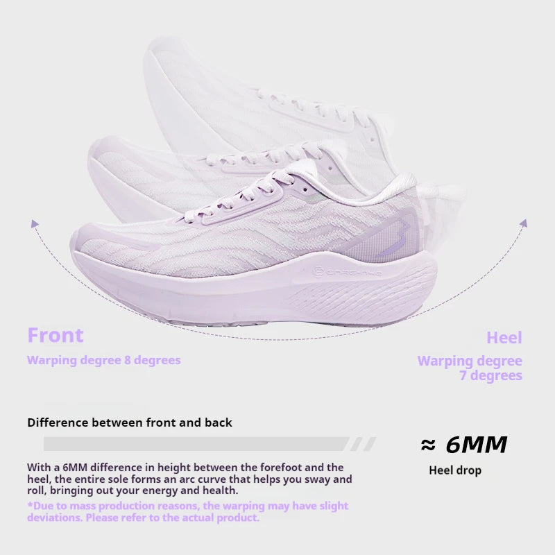 361 Degrees Women Running Shoes / Lightweight WearResistant Rocking Shock Absorbing Breathable Soled Female Sneakers