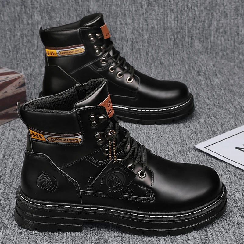 Lace-UP High Quality Shoes /  Work Safety Mid-top