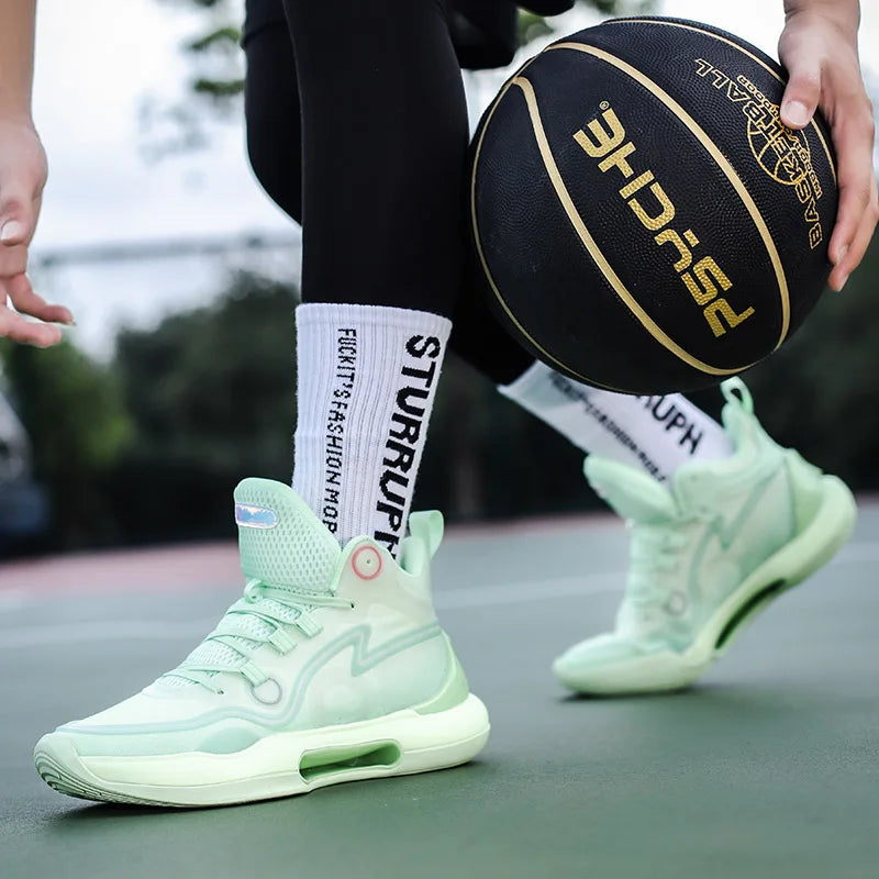 Basketball Shoes High Quality Middle School High Top  / Actual Training Outdoor