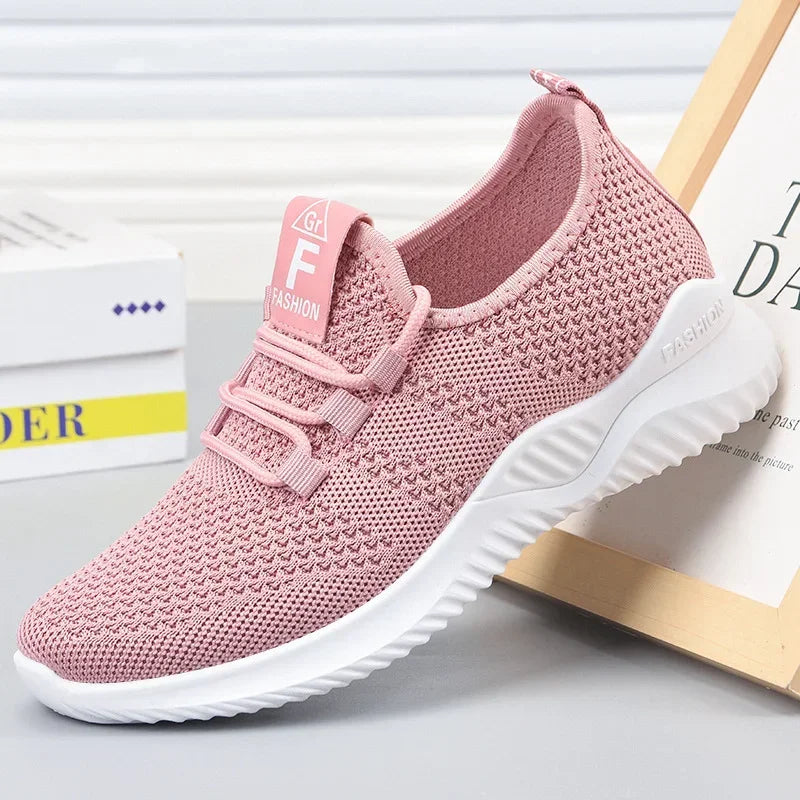 Women's Casual Sneakers / Summer Comfortable / Breathable Platform Shoes / Versatile Lace-up Shoe